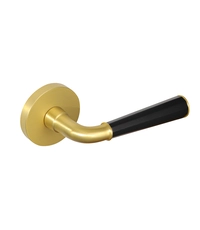 Дверная ручка из латуни Ghobestir "POLLY Сollection" G016 на круглом основании