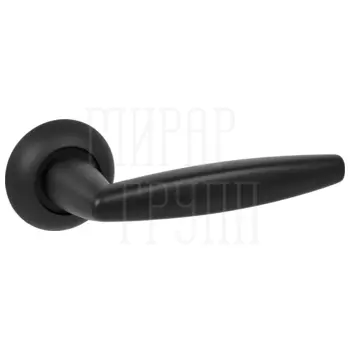 Дверная ручка на круглой розетке Fuaro (Фуаро) 'SUPREME' RM черный