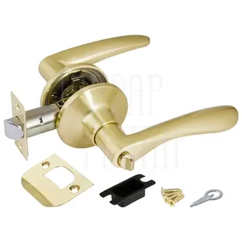 Дверная ручка-защелка Punto (Пунто) DK620 (фик.) матовое золото