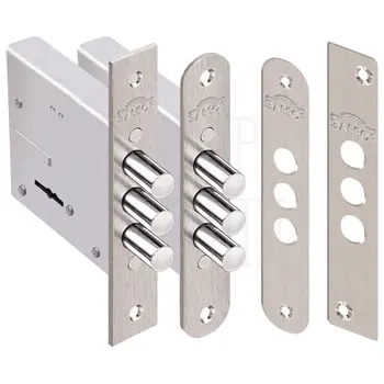 Замок Elbor (Эльбор) врезной сувальдный Кремень 1.04.06.К /28964/ никель