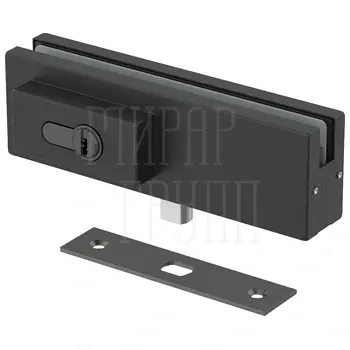 Замок Armadillo (Армадилло) для стеклянной двери Range.GL.L10 BL