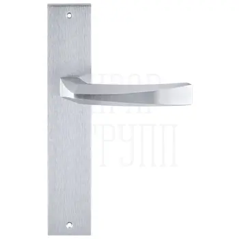 Дверная ручка Extreza Hi-Tech 'ELIO' (Элио) 109 на планке PL11 матовый хром (WC)