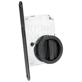 Ручки для раздвижных дверей с замком Renz INSDH-BK 603 черный