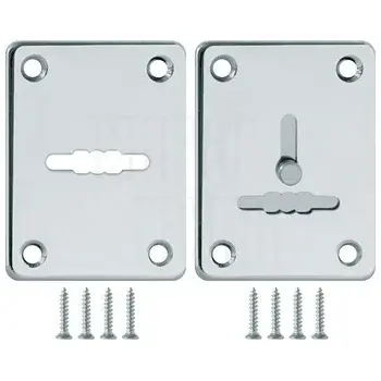 Накладка Fuaro (Фуаро) на сувальдный замок ESC.S-lift+S/K.set (ESC081/082) (2шт.) хром