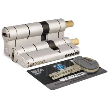 Цилиндровый механизм Mottura (Моттура) под вертушку C55F414101C5 (82 мм/36+10+36) никель