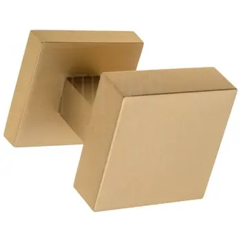 Ручка дверная кноб поворотная Fratelli Cattini 'KUBA DS' 55x55 матовая латунь