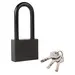 Замок Punto (Пунто) навесной PK-1550L 3 key диск.ключ длиная дужка, черный