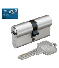 Купить Профильный цилиндр ключ-ключ BASI V55 - 45*/45* 90 mm (40+10+40) по цене 2`800 руб. в Москве