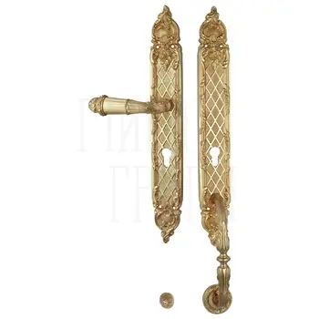 Ручка для входной двери Mestre OJ 1607 золото 24к