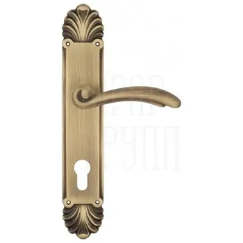 Дверная ручка Venezia 'VERSALE' на планке PL87 матовая бронза (cyl)