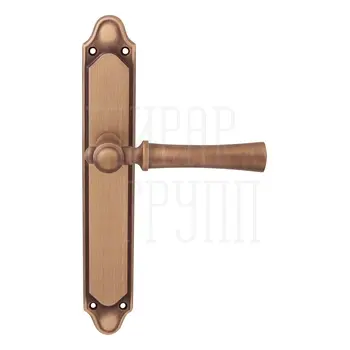 Дверная ручка на планке Melodia 283/158 'Carlo' матовая бронза