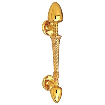 Дверная ручка-скоба Mestre ON 4486 (445/250 mm) золото 24к