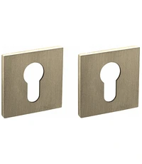 Накладки под цилиндр на тонкой квадратной розетке Tupai 4049 5S Q