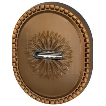 Накладка Armadillo (Армадилло) на сувальдный замок ESC.S-auto.CL/OV (PS-DEC CL) коричневая бронза