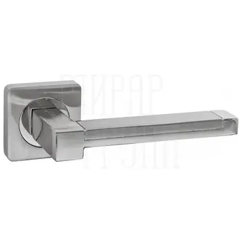 Дверные ручки Puerto (Пуэрто) INAL 530-02 на квадратной розетке матовый хром + хром