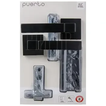 Комплект дверной фурнитуры PUERTO (ручка защелка м/к петли безВР) SET 521-03 5-45PL 2S