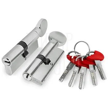 Цилиндровый механизм Fuaro (Фуаро) D-PRO5002Knob 80 mm (40+10+30) хром