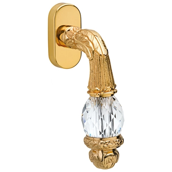 Оконная ручка Mestre OV 0741.2 золото 24к