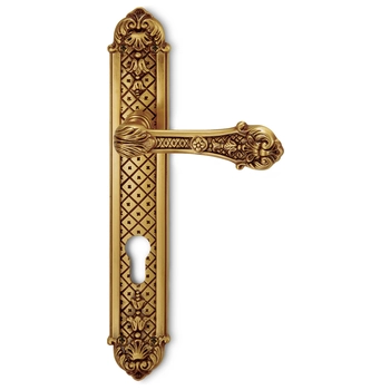 Дверная ручка на планке Salice Paolo 'Damasco' 4286 французское золото (pass)