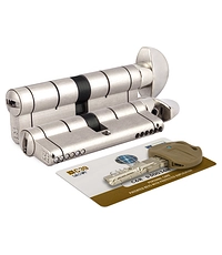 Купить Цилиндровый механизм Mottura (Моттура) с вертушкой C39F364601RC5 (82 мм/31+10+41) МАТ.НИКЕЛЬ (верт. 99.506) по цене 13`300 руб. в Москве