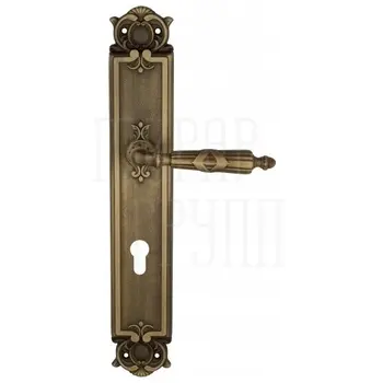 Дверная ручка Venezia 'ANNETA' на планке PL97 матовая бронза (cyl)