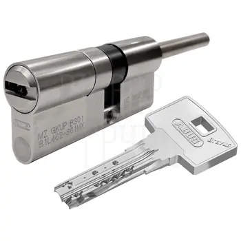 Цилиндровый механизм Abus Bravus.4000 MX ключ-длинный шток 100 mm (65+10+25) никель
