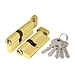 Цилиндровый механизм Ajax (Аякс) (AX102/70) AX1002Knob 70 (30+10+30) с вертушкой, латунь