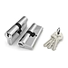 Цилиндровый механизм Fuaro (Фуаро) (100 CA/70) 1000CAKey70 mm (30+10+30) 3Key, хром