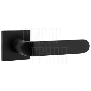 Дверная ручка Punto (Пунто) на квадратной розетке 'EXTRA' черный