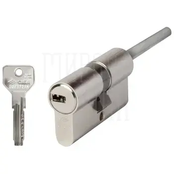Цилиндр CISA серии ASIX ключ-шток 100 mm (65+10+25) никель