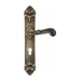 Дверная ручка Venezia GIULIETTA на планке PL95 , матовая бронза (cyl)