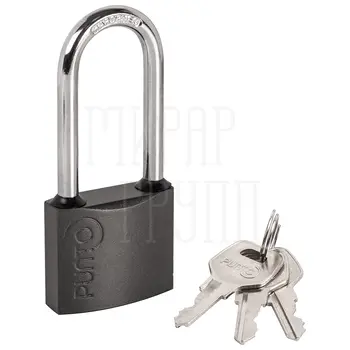 Замок Punto (Пунто) навесной PK-0150 L 3 key англ.ключ. никель