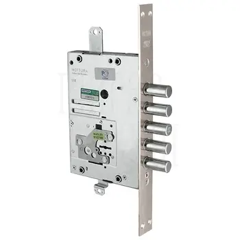 Замок Mottura (Моттура) врезной сувальдный 52.J525M-D MyKey (правый) ключ 40 мм без накл. никель