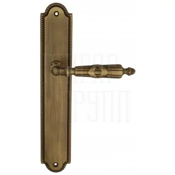 Дверная ручка Venezia 'ANNETA' на планке PL98 матовая бронза