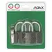Набор Ajax (Аякс) замков навесных PD-0150 (3 locks+5 keys) blister, никель