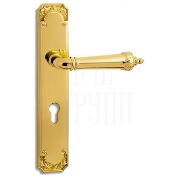 Дверная ручка на планке Salice Paolo 'Erice' 3361 золото 24к