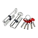 Цилиндровый механизм Fuaro (Фуаро) D-PRO5002-8Knob 80 mm (40+10+30) 5+1Key с верт. перекод., хром