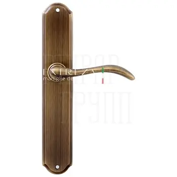 Дверная ручка Extreza 'AGATA' (Агата) 310 на планке PL01 матовая бронза
