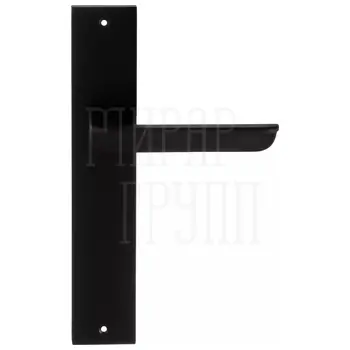 Дверная ручка Extreza Hi-Tech 'FOSSA' (Фосса) 136 на планке PL11 черный (PASS)