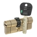 Цилиндровый механизм ключ-ключ Mul-T-Lock Integrator 70 mm (25+10+35), латунь