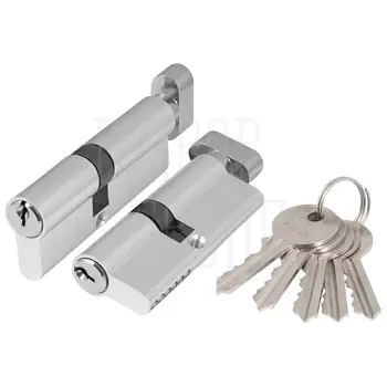 Цилиндровый механизм Ajax (Аякс) (AZ102/80) AZ1002Knob 80 (30+10+40) CP хром