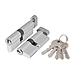 Цилиндровый механизм Ajax (Аякс) (AZ102/80) AZ1002Knob 80 (30+10+40) CP, хром