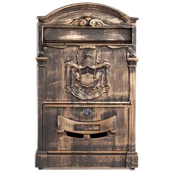 Почтовый ящик стальной №4010В старая медь