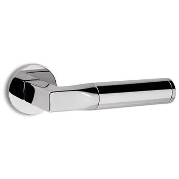 Дверная ручка на розетке Salice Paolo 'Tube' полированный хром