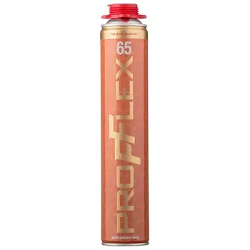 Пена монтажная PROFFLEX PRO GOLD 65л зимняя под пистолет желтый