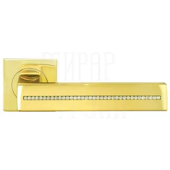 Дверные ручки на розетке Morelli Luxury 'Diadema' золото