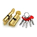 Цилиндровый механизм Fuaro (Фуаро) D-PRO5002Knob 70 mm (30+10+30), латунь