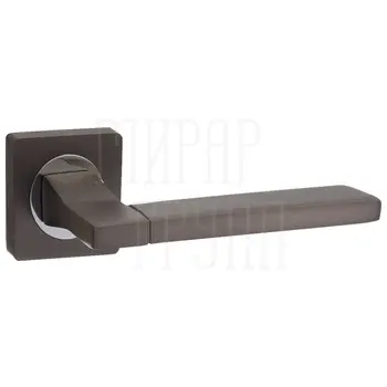Дверные ручки Puerto (Пуэрто) INAL 524-02 на квадратной розетке матовый черный никель