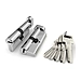 Цилиндровый механизм Fuaro (Фуаро) (R602/90) R6002Knob 90 mm (40+10+40) с вертушкой, хром