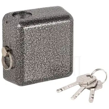 Замок Punto (Пунто) навесной PK-1490 3key диск.ключ никель